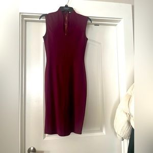 Maroon Body-con Dress